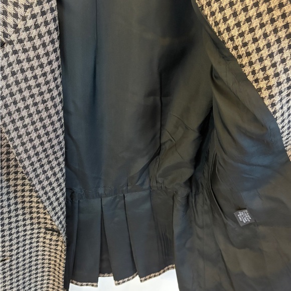 Kasper for ASL Black and Gray Blazer Tailored Houndstooth Jacket - Picture 11 of 11